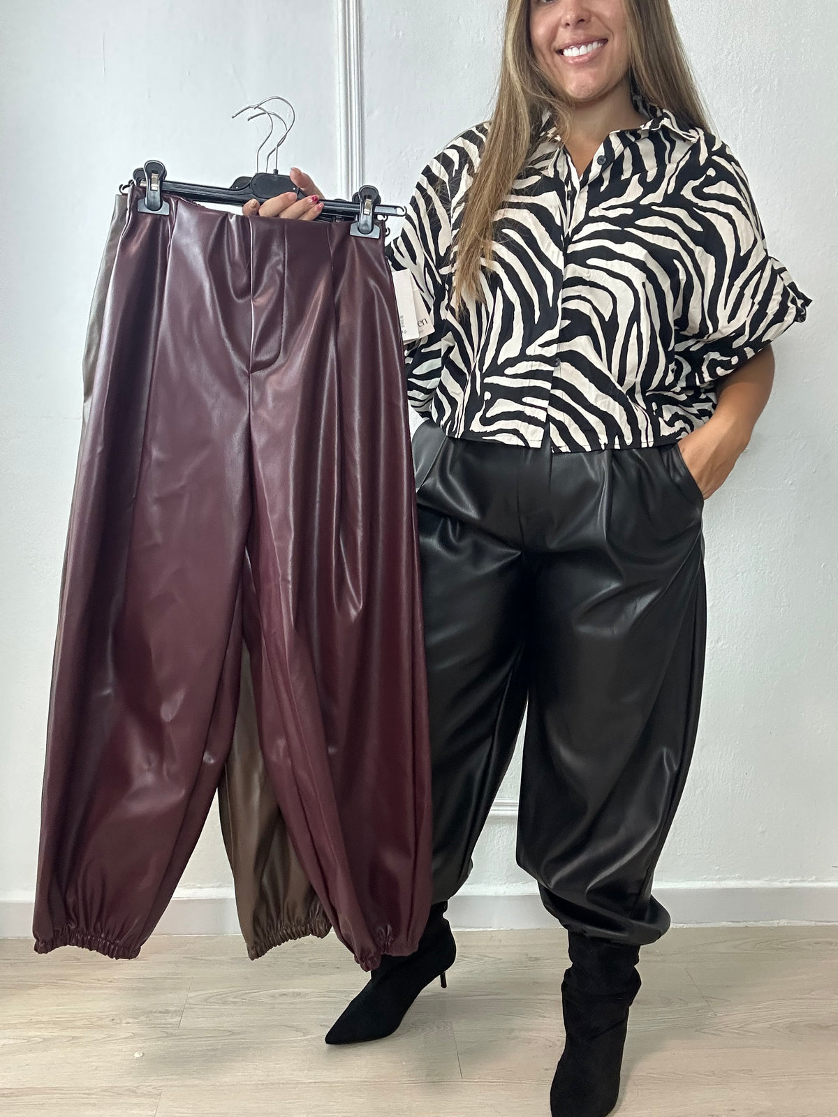 Pantalón polipiel sara