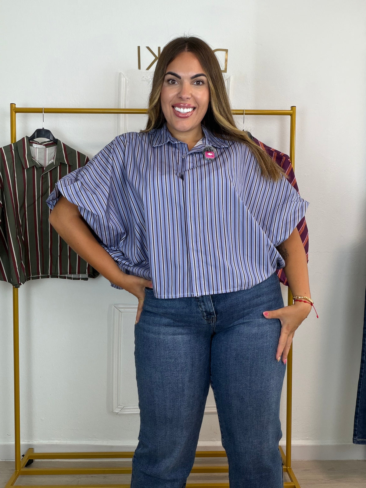 Camisa oversize rayas