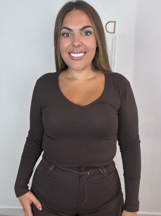 Camiseta basic canalé