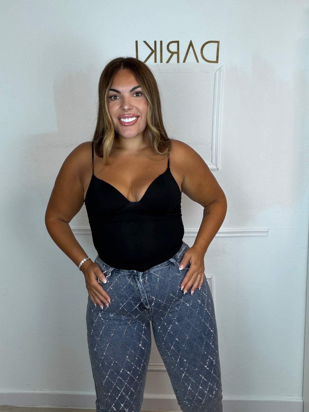 Pantalón brillo rombo