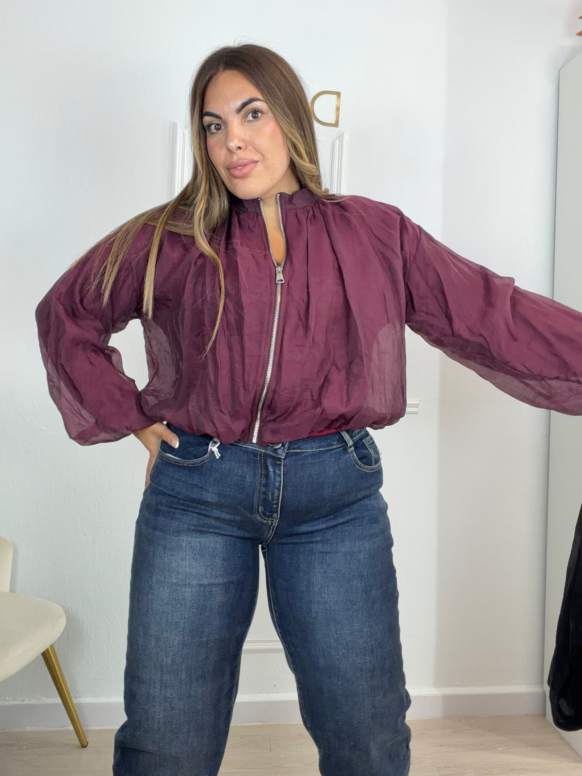 Chaqueta gasa basic