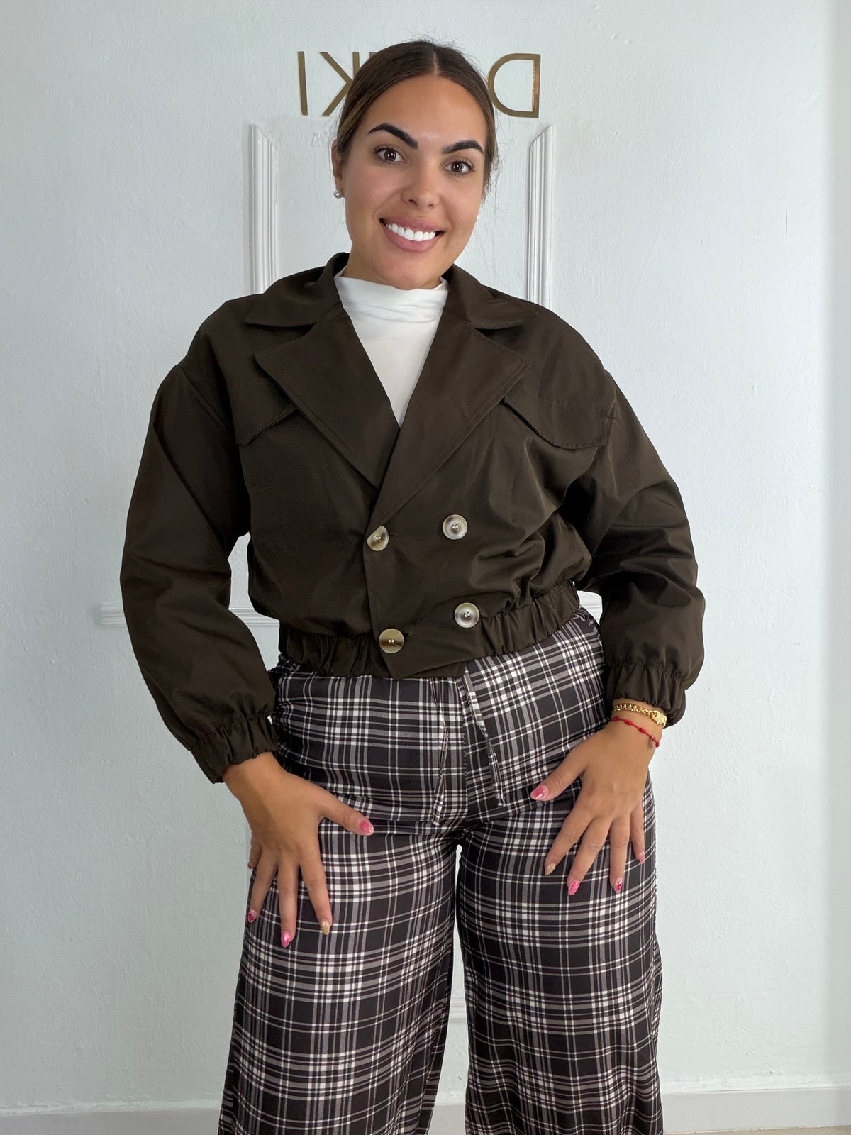 Gabardina corta