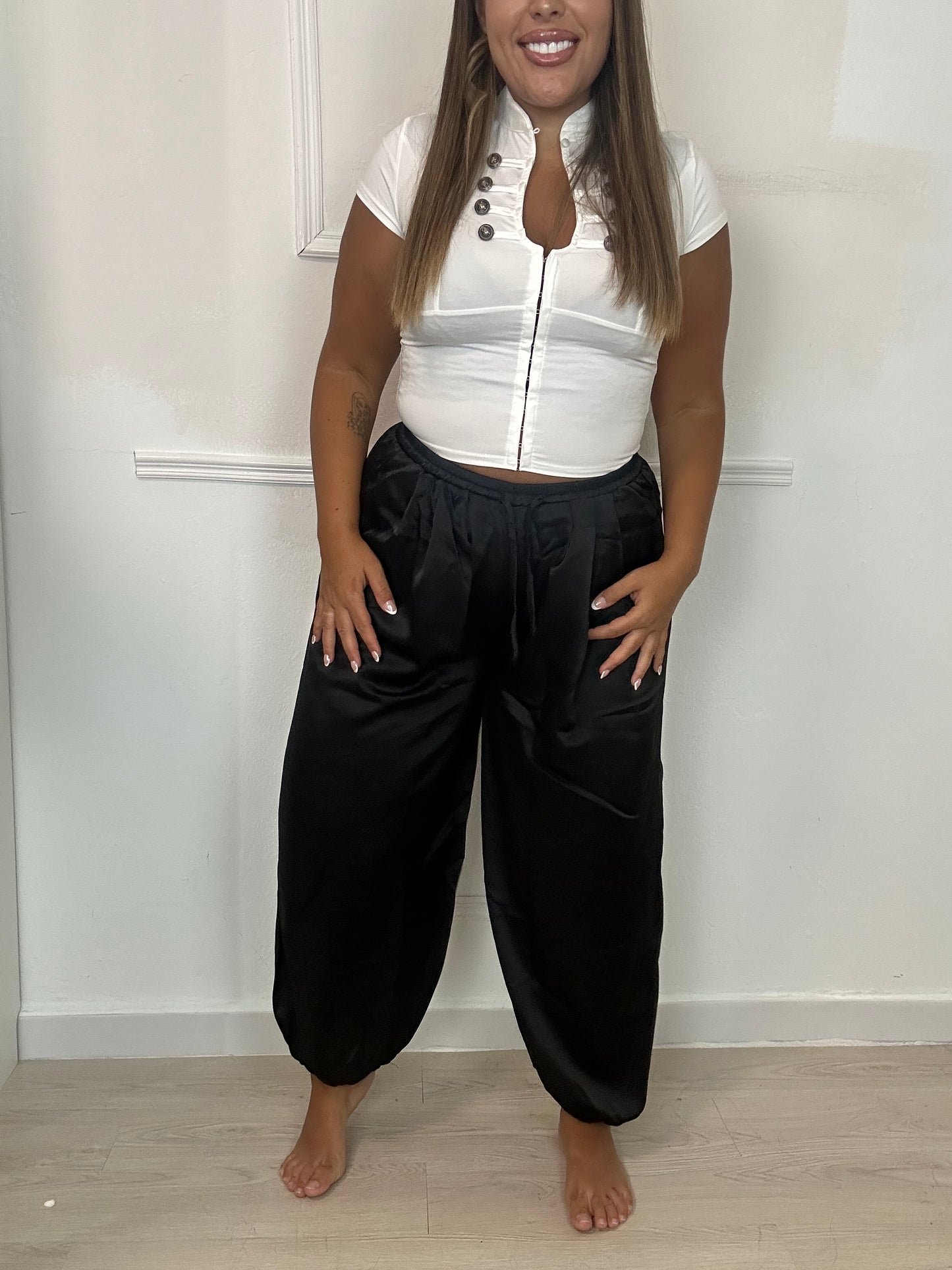 Pantalón glam negro