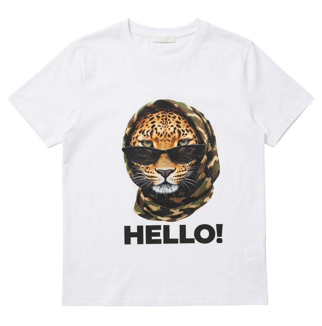 Camiseta leopardo militar