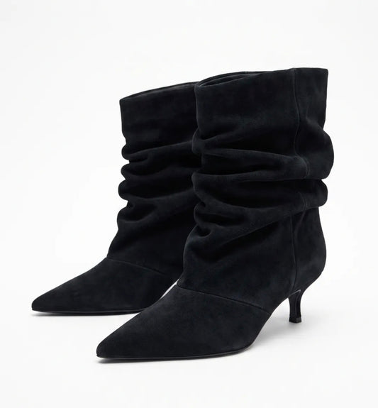 Bota slouchy negro