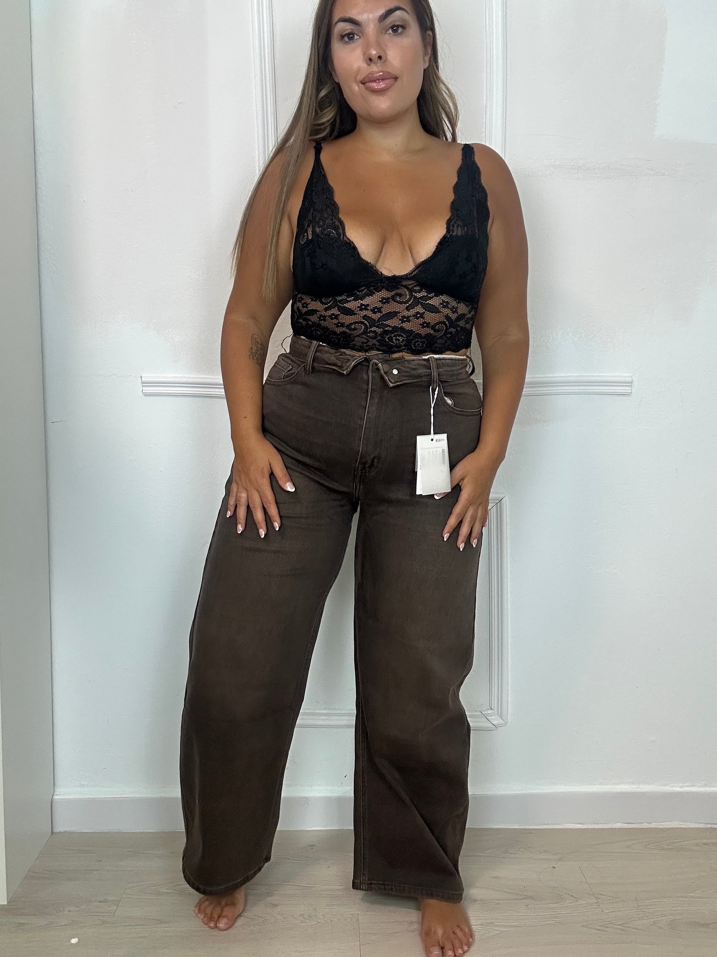 Pantalón viral marrón