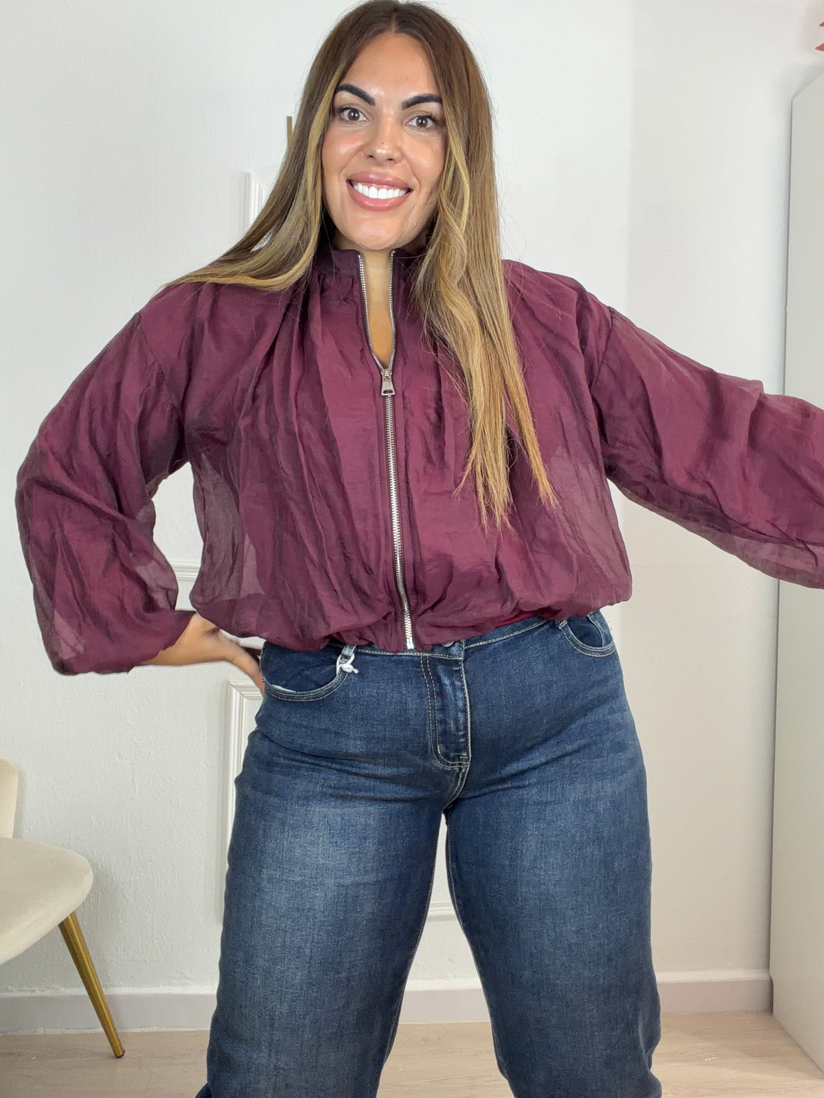 Chaqueta gasa basic