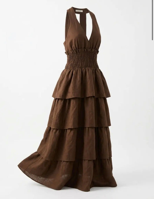Vestido volantes