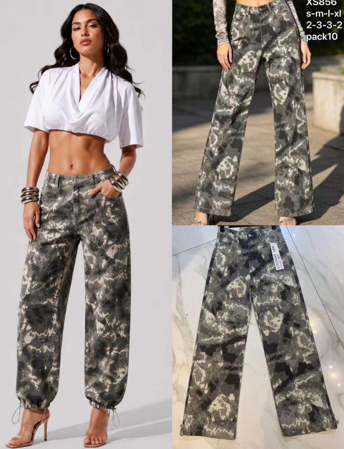 Pantalón vaquero militar  bombacho