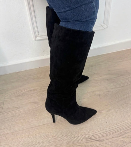 Bota anabel ancha - negro