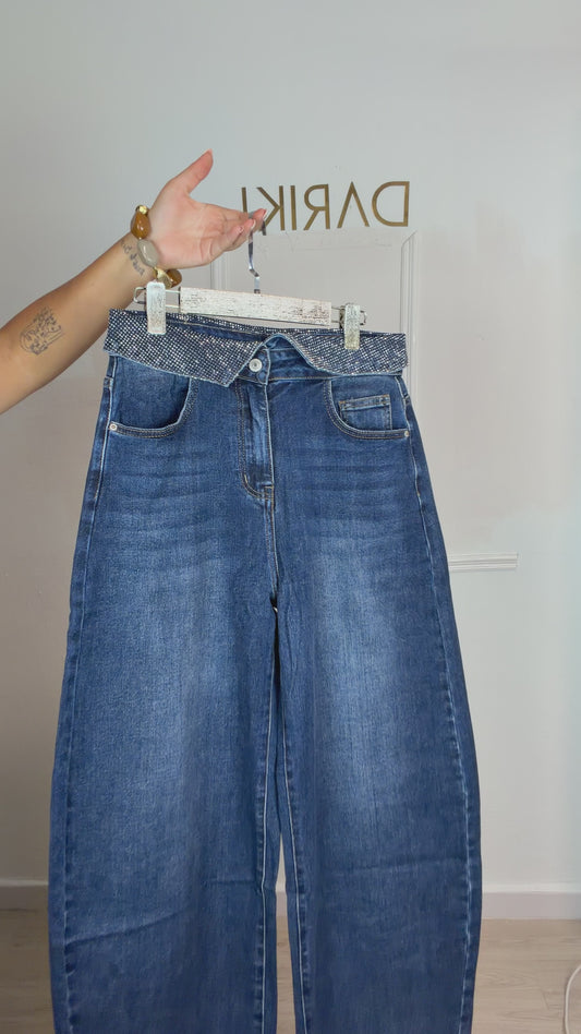 Pantalón brillo doble